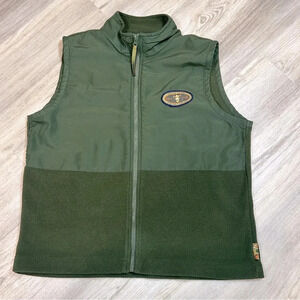 Vintage Disney Winnie the Pooh Tigger Embroidered Patch Fleece Zip-Up Vest / Med